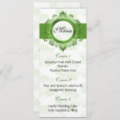グリーン結婚メニュー メニュー (正面/裏面)