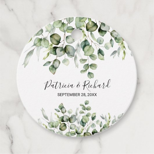 グリーン結婚リーありがとう フェイバータグ (正面)