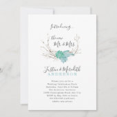 グリーン結婚リーのお祝いパーティーのみ 招待状 (正面)