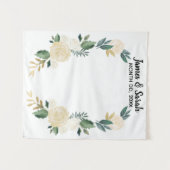 グリーン結婚リーの背景、披露宴写真ブース タペストリー (正面(横))