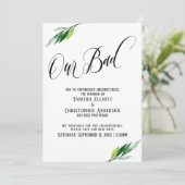 グリーン結婚リーは延期した"悪い"発表 招待状 (スタンド正面)