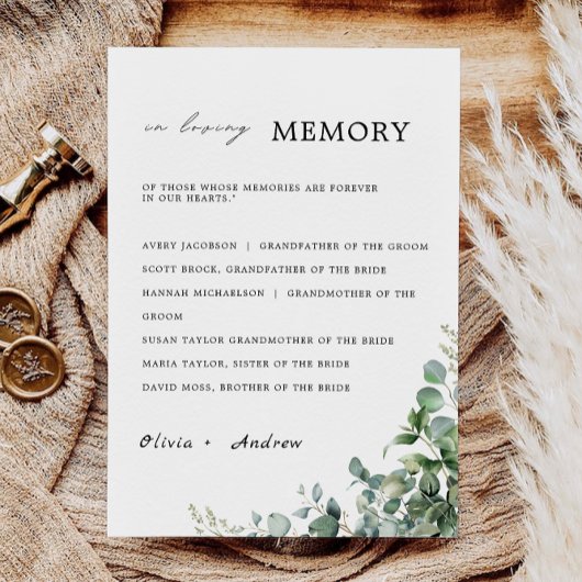 グリーン結婚リーは思い出を愛する兆しをみせている。 招待状