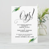 グリーン結婚リーは「おっと！」 発表 招待状 (スタンド正面)