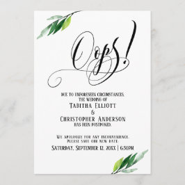 グリーン結婚リーは「おっと！」 発表 招待状