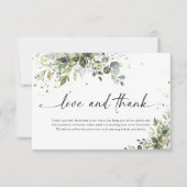 グリーン結婚リーサンキューカード サンキューカード (正面)