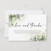 グリーン結婚リーサンキューカード サンキューカード (正面)