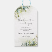 グリーン結婚リー式ギフトラベル ギフトタグ (正面)