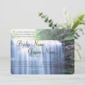 グリーン結婚自然 招待状 (スタンド正面)