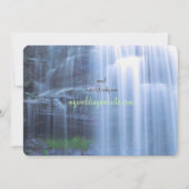 グリーン結婚自然 招待状 (裏面)