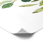 グリーン結婚金ゴールドの歓迎サインが楽しく ポスター (角)