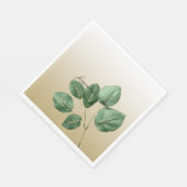 グリーン結婚金ゴールド離れの スタンダードランチョンナプキン (角)