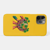 グリーン統一された- Shamrock Motion Globe Case-Mate iPhoneケース (裏面(横))