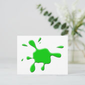 グリーン絵を描スロッジ ポストカード (スタンド正面)