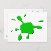 グリーン絵を描スロッジ ポストカード (正面/裏面)