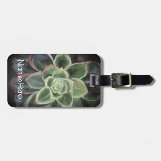 グリーン絵画吸肉カスタム体 ラゲッジタグ (正面横)