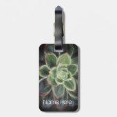 グリーン絵画吸肉カスタム体 ラゲッジタグ (裏面縦)