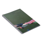 グリーン絵画抽象芸術 ノートブック (右側)