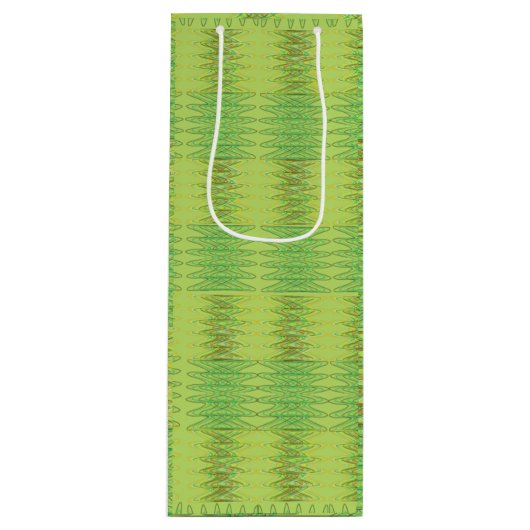 グリーン緩和曲線抱き枕 ワインギフトバッグ (正面)