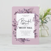 グリーン縁取りのウェディングシャワー招待状 招待状 (スタンド正面)