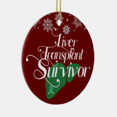 グリーン肝移植サバイバカスタムー休日 セラミックオーナメント (右)