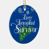 グリーン肝移植サバイバカスタムー休日 セラミックオーナメント (右)