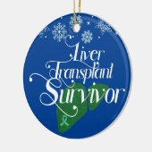 グリーン肝移植サバイバカスタムー休日 セラミックオーナメント (左)