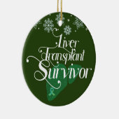 グリーン肝移植サバイバカスタムー休日 セラミックオーナメント (右)