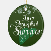 グリーン肝移植サバイバカスタムー休日 セラミックオーナメント (左)