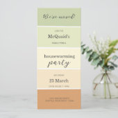 グリーン自然ズハウスウォーミングパーティの招待状 招待状 (スタンド正面)