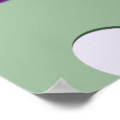 グリーン自然リニューアルパープル謎魔法ジグソー ポスター (角)