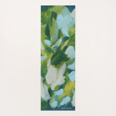 グリーン自然抽象芸術表現主義 ヨガマット (裏面)