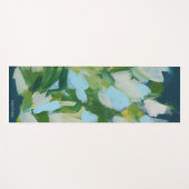 グリーン自然抽象芸術表現主義 ヨガマット (正面(横))