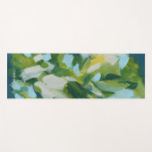 グリーン自然抽象芸術表現主義 ヨガマット (正面(横))