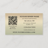 グリーン自然環境QRフォト名刺 名刺 (裏面)