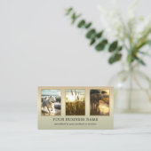 グリーン自然環境QRフォト名刺 名刺 (スタンド正面)