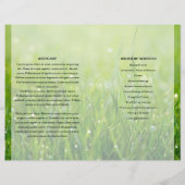 グリーン自然葬儀プログラムテンプレート (裏面)