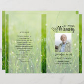 グリーン自然葬儀プログラムテンプレート (正面/裏面)