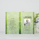 グリーン自然葬儀プログラムテンプレート (スタンド正面)