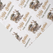 グリーン自然金ゴールドコージーなクリスマストインデナー 薄葉紙 (詳細)