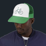 グリーン自転車のトラック帽 キャップ<br><div class="desc">可愛い緑の飾自転車このおもしろいトラック帽。手描きアートお前のためだ！私の店でデザインを！</div>