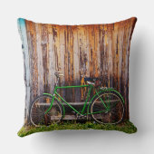 グリーン自転車1枕 クッション (裏面)