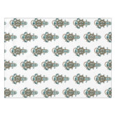 グリーン航海のいかりボート海洋テーマ テーブルクロス (正面(横))