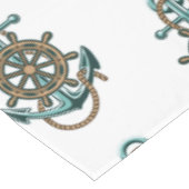 グリーン航海のいかりボート海洋テーマ テーブルクロス (アングル)