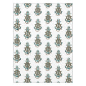 グリーン航海のいかりボート海洋テーマ テーブルクロス (正面)