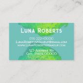 グリーン色彩の鮮やか名刺 名刺 (裏面)