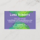 グリーン色彩の鮮やか名刺 名刺 (裏面)