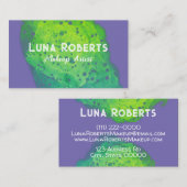 グリーン色彩の鮮やか名刺 名刺 (正面/裏面)