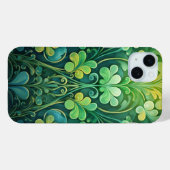 グリーン華美とアイルランドのシャムロックのシェード Case-Mate iPhoneケース (裏面 (横))