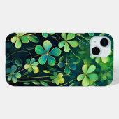 グリーン華美とアイルランドのシャムロックのシェード Case-Mate iPhoneケース (裏面 (横))