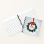 グリーン葉オーナメントクリスマス |ノートブック ノートブック (内部)